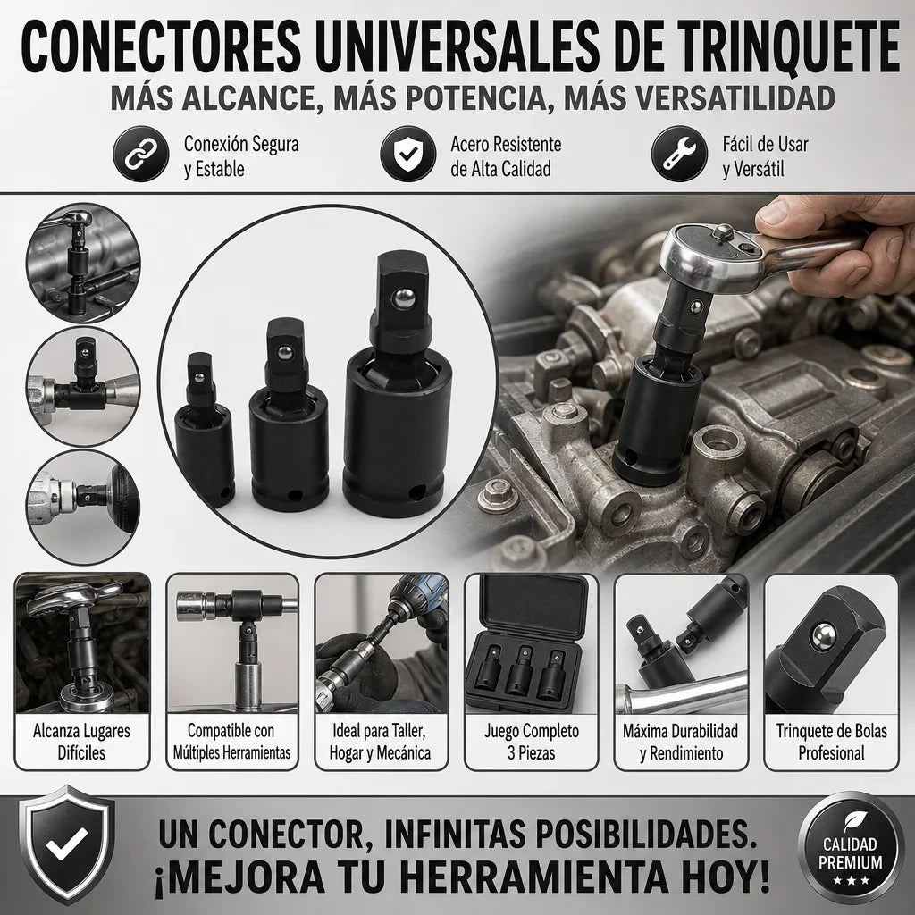 CONECTORES UNIVERSALES DE TRINQUETE