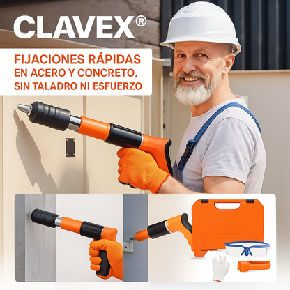 CLAVEX® FIJACIONES RAPIDAS EN ACERO Y CONCRETO, SIN TALADRO NI ESFUERZO