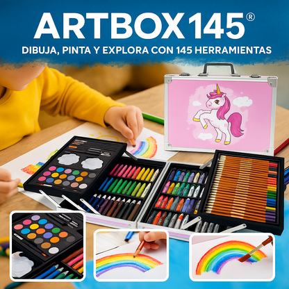 ARTBOX145® DIBUJA, PINTA Y EXPLORA CON 145 HERRAMIENTAS
