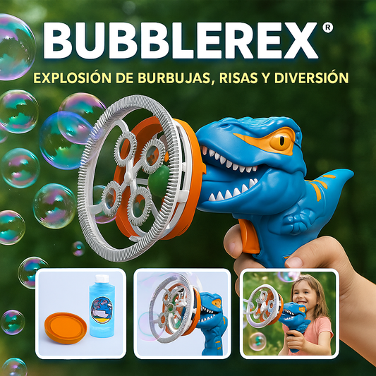 BUBBLEREX® EXPLOSIÓN DE BURBUJAS, RISA Y AVENTURA AL AIRE LIBRE
