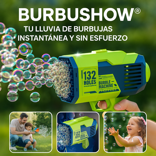 BURBUSHOW® TU LLUVIA DE BURBUJAS INSTANTANEA Y SIN ESFUERZO