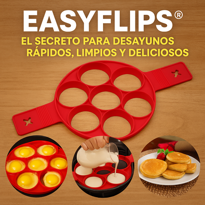 EASYFLIPS® EL SECRETO PARA DESAYUNOS RÁPIDOS, LIMPIOS Y DELICIOSOS
