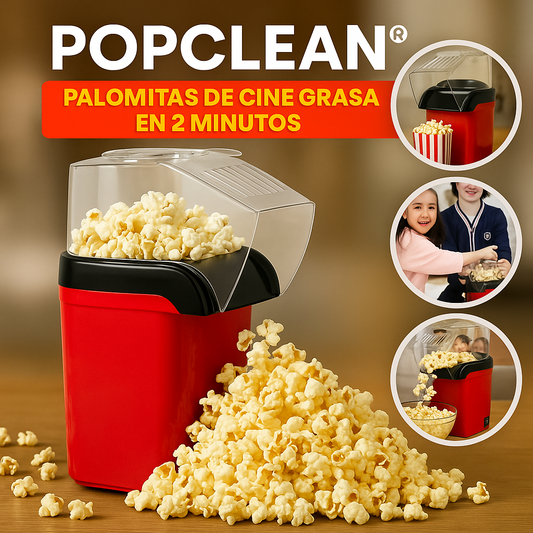 POPCLEAN® PALOMITAS DE CINE SIN GRASA EN 2 MINUTOS