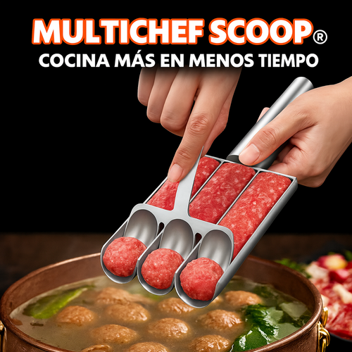 MULTICHEF SCOOP® COCINA MÁS EN MENOS TIEMPO
