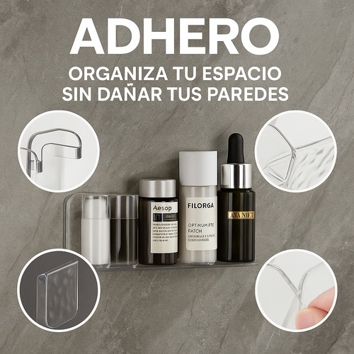 ADHERO® ORGANIZA TU ESPACIO SIN DAÑAR TUS PAREDES