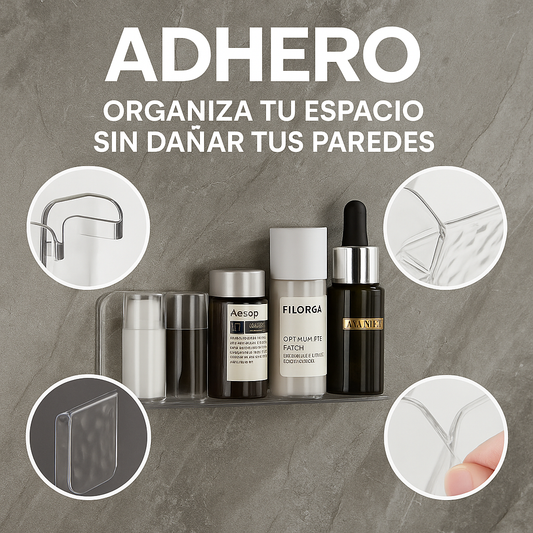 ADHERO® ORGANIZA TU ESPACIO SIN DAÑAR TUS PAREDES