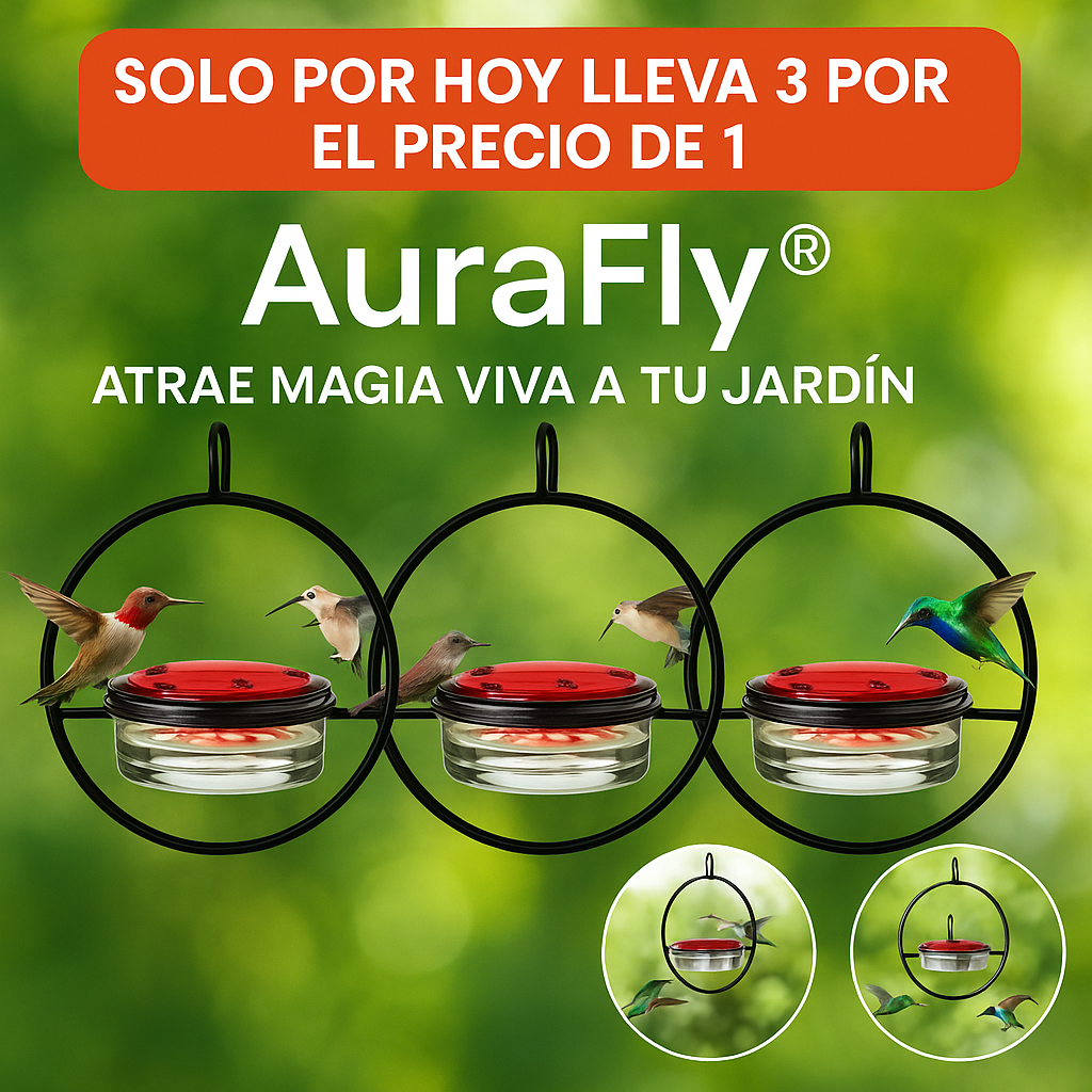 OFERTA 3X1 AURAFLY® ATRAE MAGIA VIVA A TU JARDIN