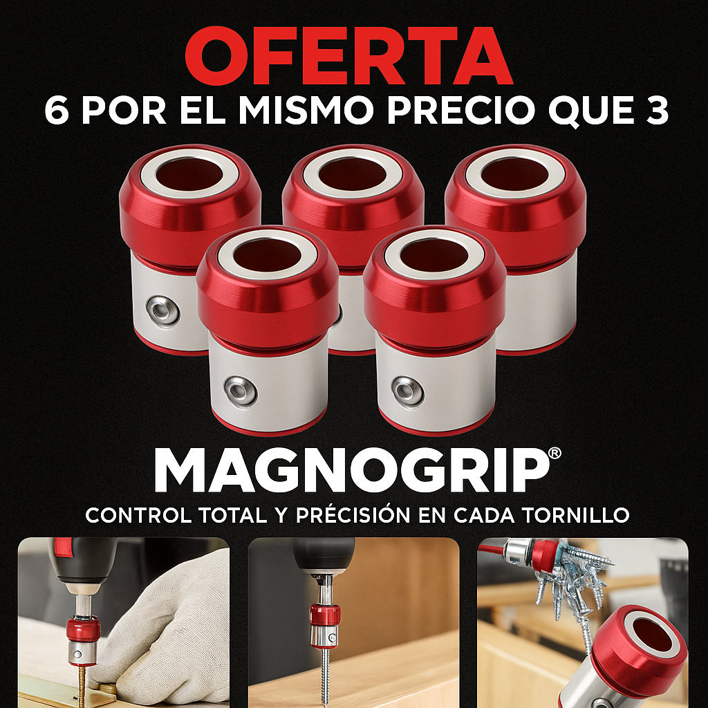 OFERTA PACK X6 MAGNOGRIP® CONTROL TOTAL Y PRECISIÓN EN CADA TORNILLO