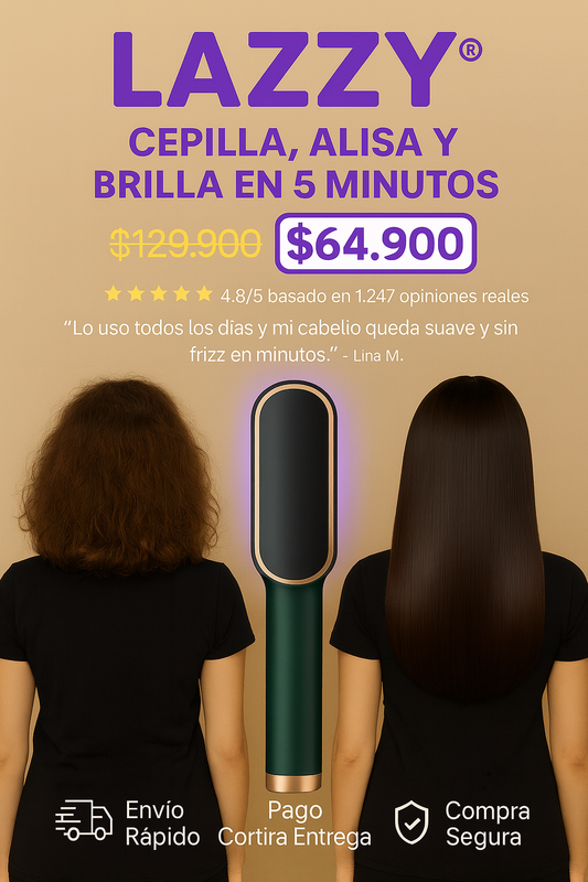 LAZZY® - CEPILLA, ALISA Y BRILLA EN 5 MINUTOS