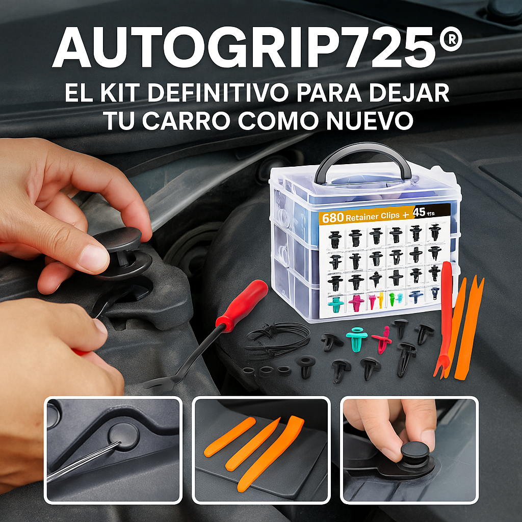 AUTOGRIP725® EL KIT DEFINITIVO PARA DEJAR TU CARRO COMO NUEVO