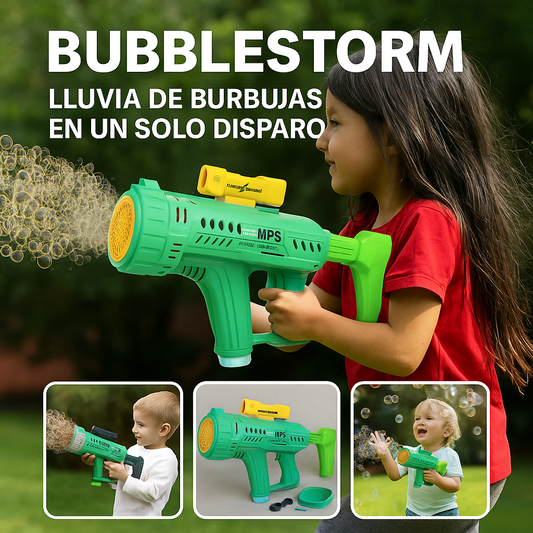 BUBBLESTORM® LLUVIA DE BURBUJAS EN UN SOLO DISPARO