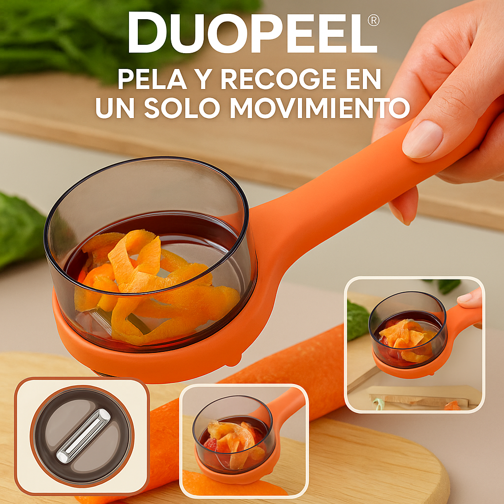 DUOPEEL® PELA Y RECOGE EN UN SOLO MOVIMIENTO