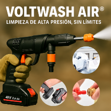 VOLTWASH AIR® LIMPIEZA DE ALTA PRESIÓN SIN LIMITES