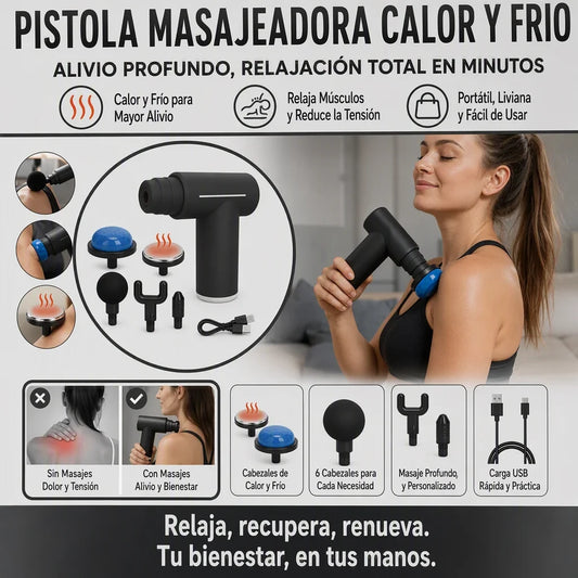 PISTOLA MASAJEADORA FRIO Y CALOR
