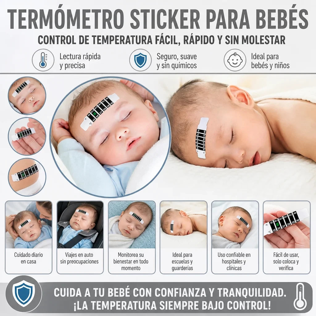 TERMOMETRO STICKERS PARA BEBÉS