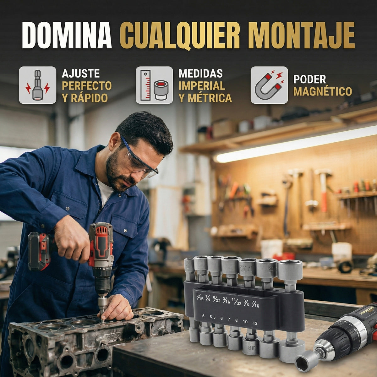 TOOLBOXER - JUEGO DE COPAS X14