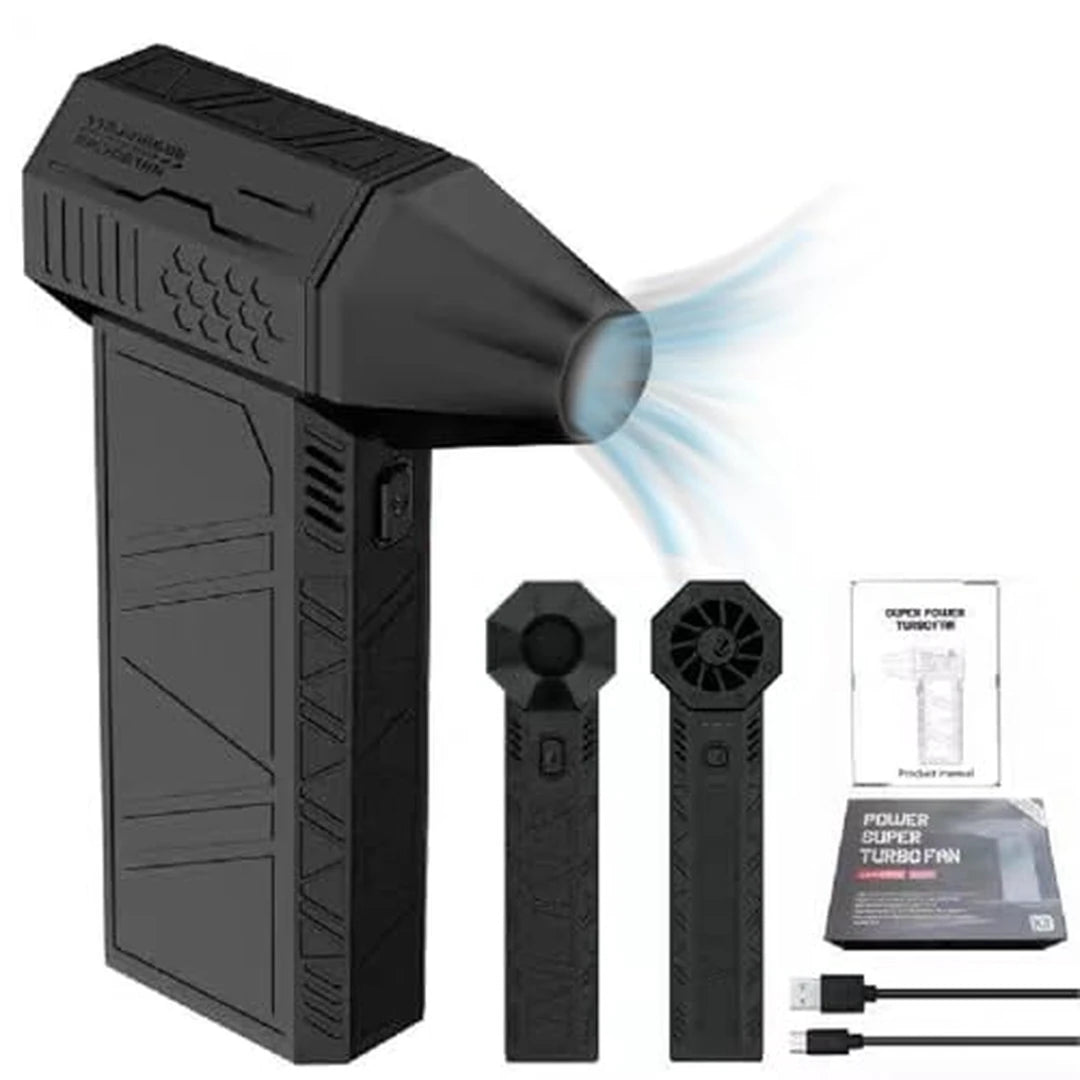 Soplador Turbo 130,000 RPM — Aire Comprimido Recargable USB-C