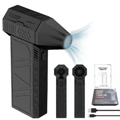 Soplador Turbo 130,000 RPM — Aire Comprimido Recargable USB-C