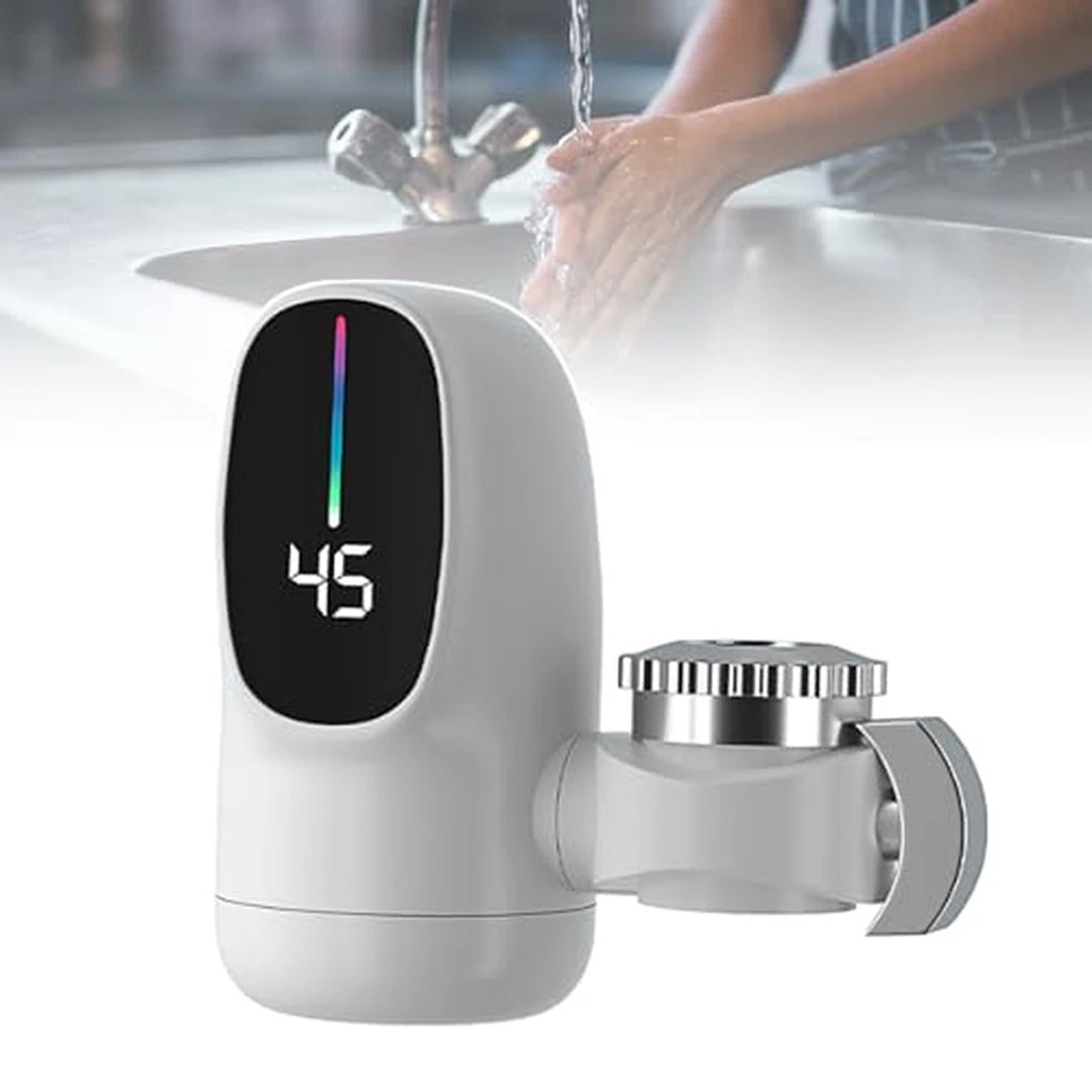 Grifo Eléctrico De Agua Caliente Instantánea Con Pantalla Digital y Válvula Dual Fría/Caliente